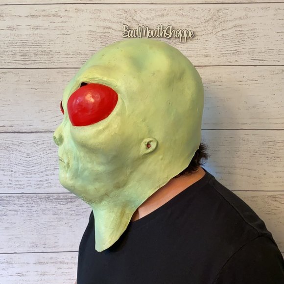 Vintage 90s The Paper Group UFO Alien Outer Space Halloween Costume Mask - Picture 2 of 8